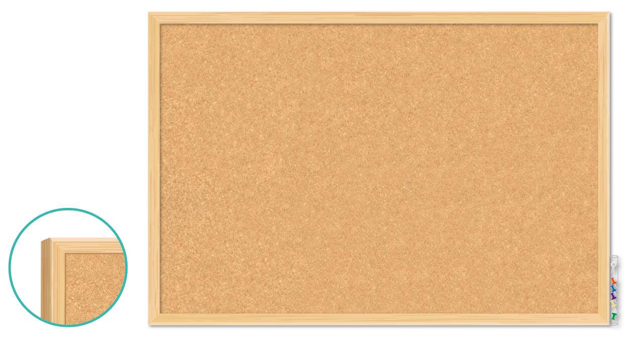 Natural Cork Bulletin Board