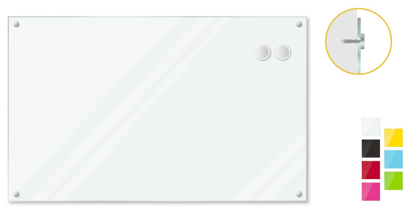 Frameless Magnetic Whiteboard