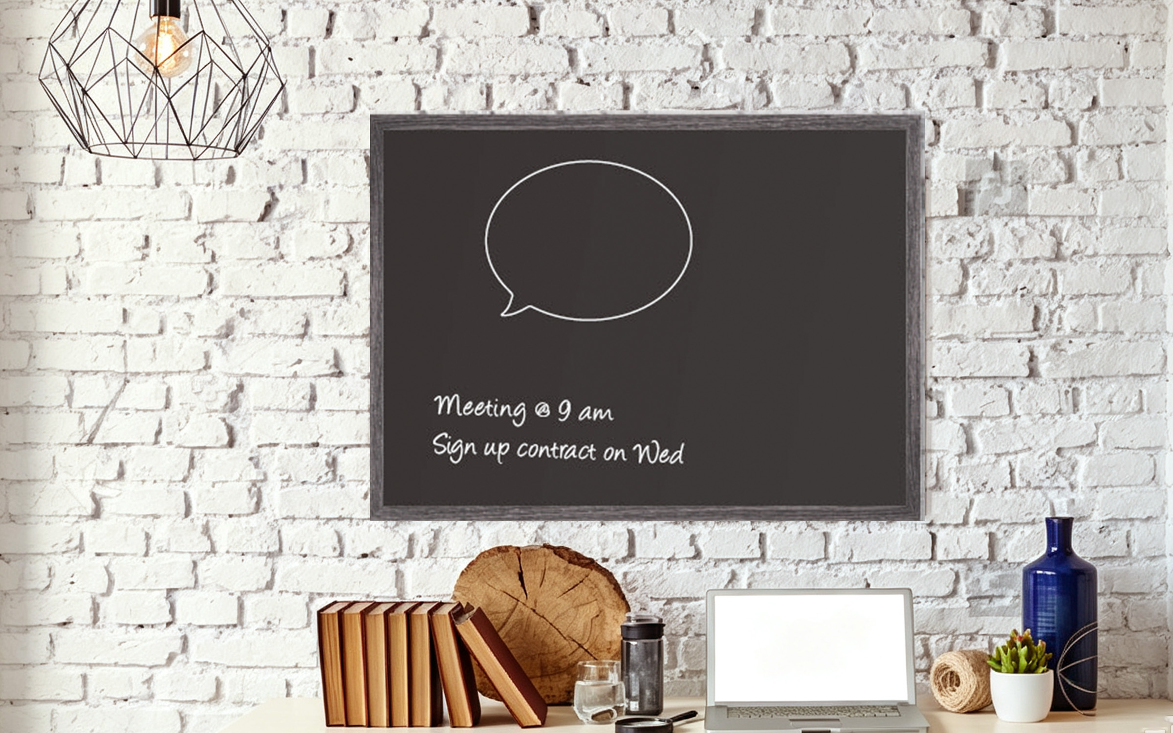 Chalk Blackboard scene